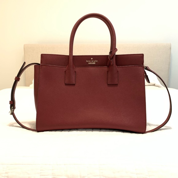 kate spade Handbags - Kate Spade Candice Satchel Bag in burgundy.